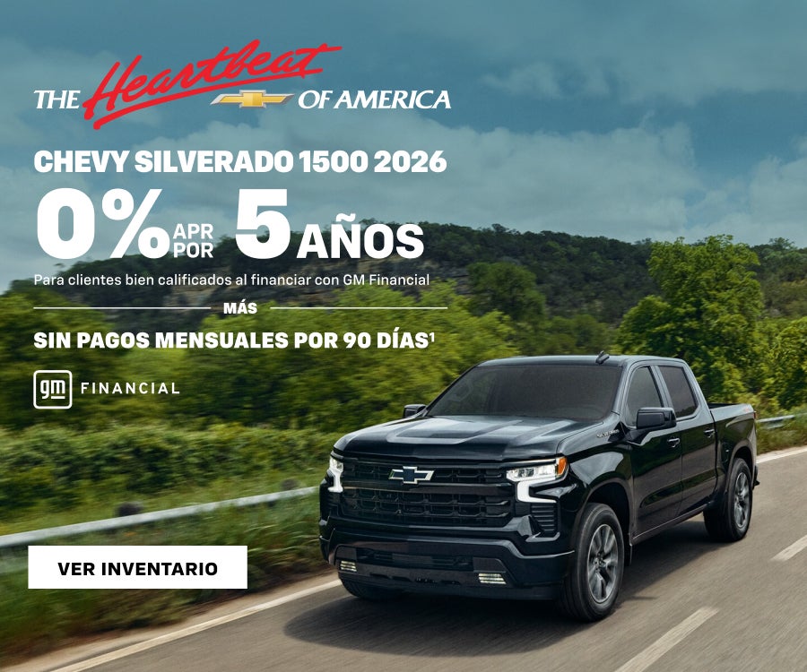 2026 Chevy Silverado 1500. 0% APR for 5 years for well-quali