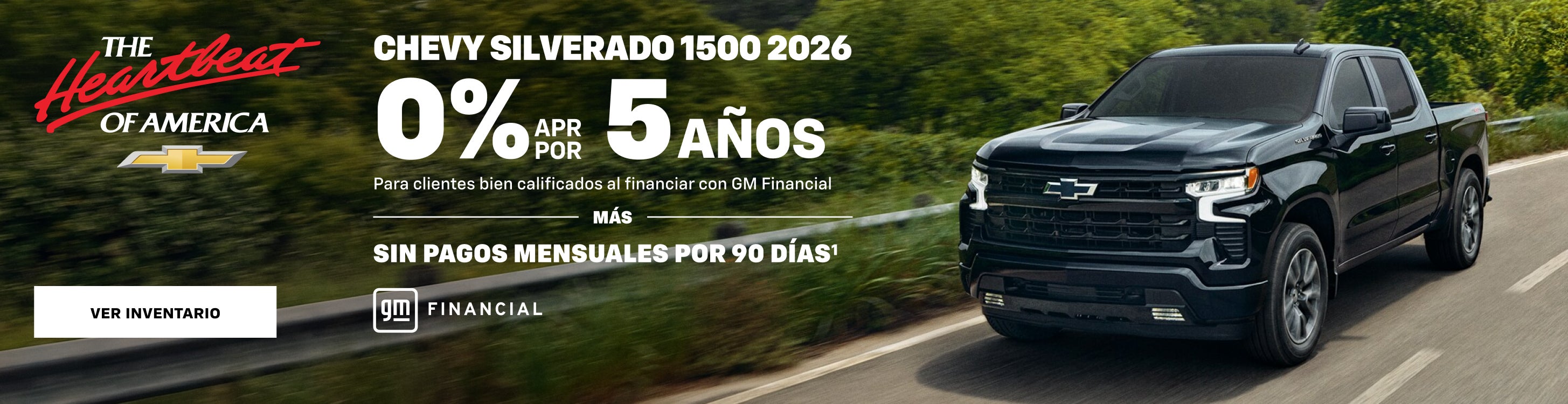 2026 Chevy Silverado 1500. 0% APR for 5 years for well-quali
