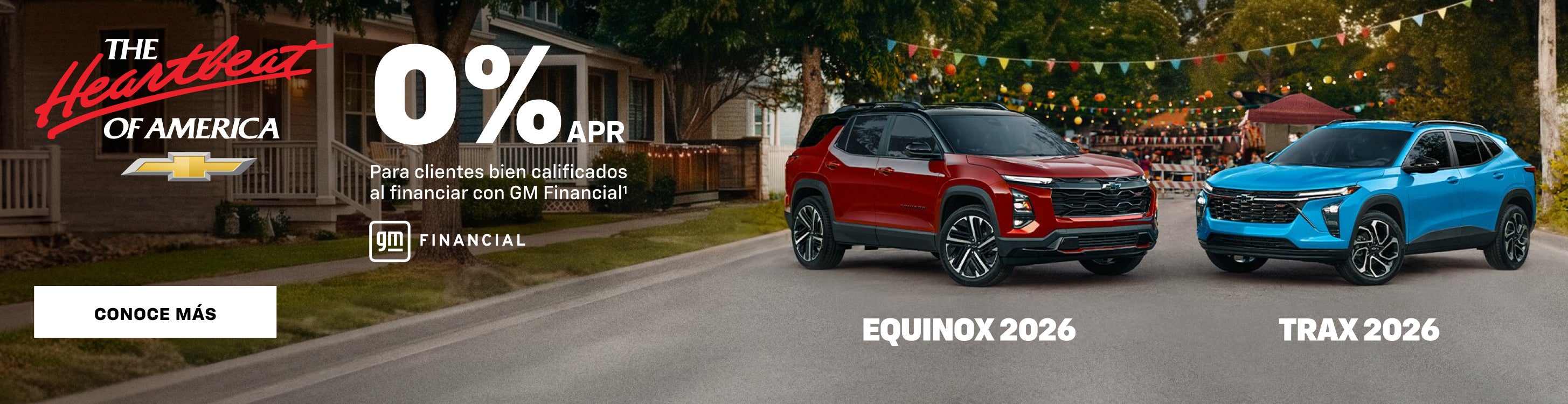 "2026 Chevy Equinox and Trax. 0% APR for well-qualified buy