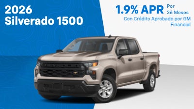 2026 Silverado 1500
1.9% Por 36 Meses
